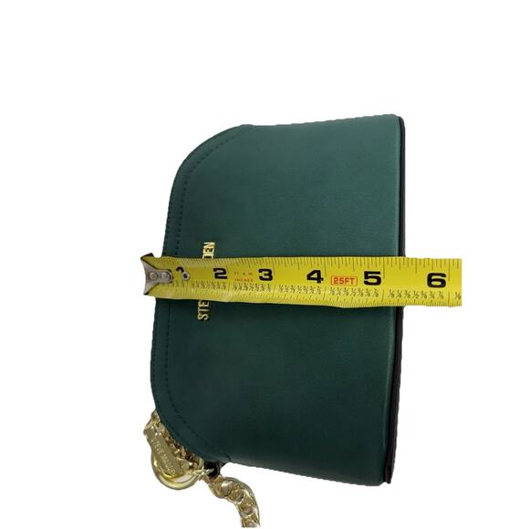 Steven Madden BMaggie Crossbody Green Mini Purse Gold Chain Adj Strap Sm Handbag - Picture 10 of 10